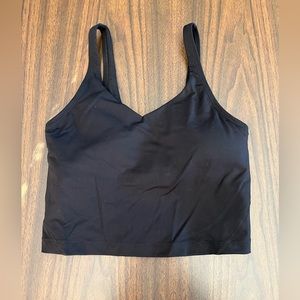 Small Black Sports Tank With Built In Bra